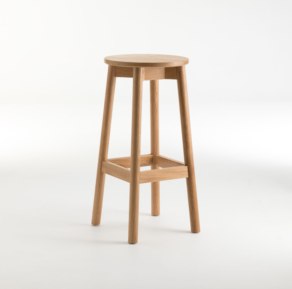Fable oak high stool by Didier