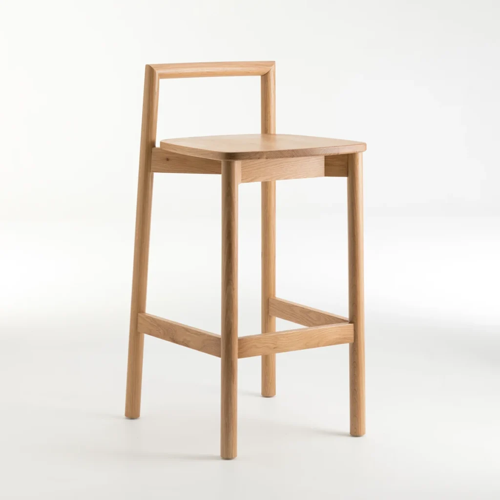 Fable oak high barchair by Didier